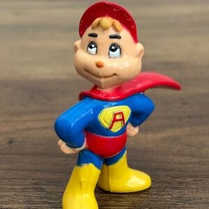 VINTAGE Alvin & the Chipmunks SUPER HERO ALVIN PVC Figure Bagdasarian 1983 CBS